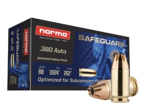 .380 Auto Safeguard JHP 88 gr QTY 50