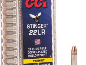CCI STINGER 22LR 32GR JHP 1640FPS 50RD