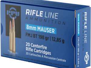 PPU 8MM MAUSER 198GR FMJ 20RD