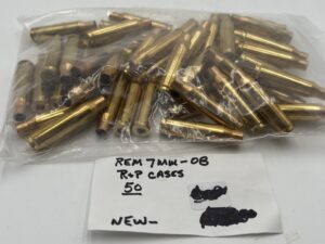 7mm-08 Remington Headstamp NEW brass 50 Count