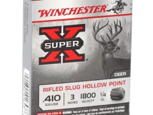 Winchester Super-X 410 Bore Ammunition 3'' 1/4 oz Rifled Slug - X413RS5 box of 5 rounds