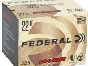 Federal AutoMatch 22 Long Rifle Ammo 40 Grain Lead Round Nose 325 Rounds