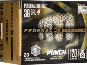 FEDERAL PUNCH 38 SPECIAL 120GR JHP 20RD