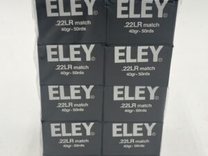 ELEY MATCH 22LR 40GR LRNFP 500rd Brick (50RDx10)  LOT #1024-02135 free shipping over $250