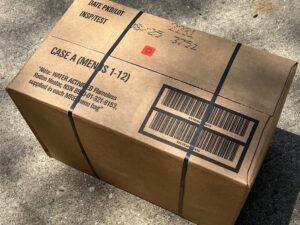 2025 MRE case of 12 case A (Free shipping on orders over $250)