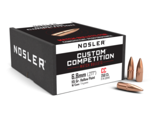 Nosler Custom Competition Bullets 6.8mm .277 115 gr HPBT CANN 100/ct